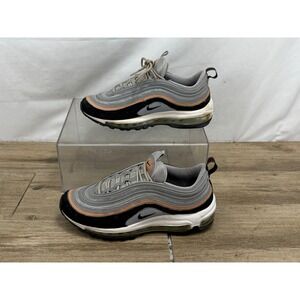 Nike Air Max 97 Womens Wolf Grey Black Desert Sand Sneakers 314276-905 Size 8.5